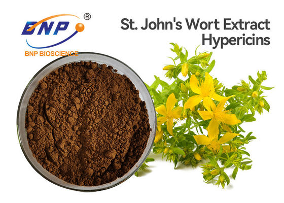 پودر قهوه ای عصاره مخمر سنت جان P.E. Hypericin 0.3% Hypericum Perforatum